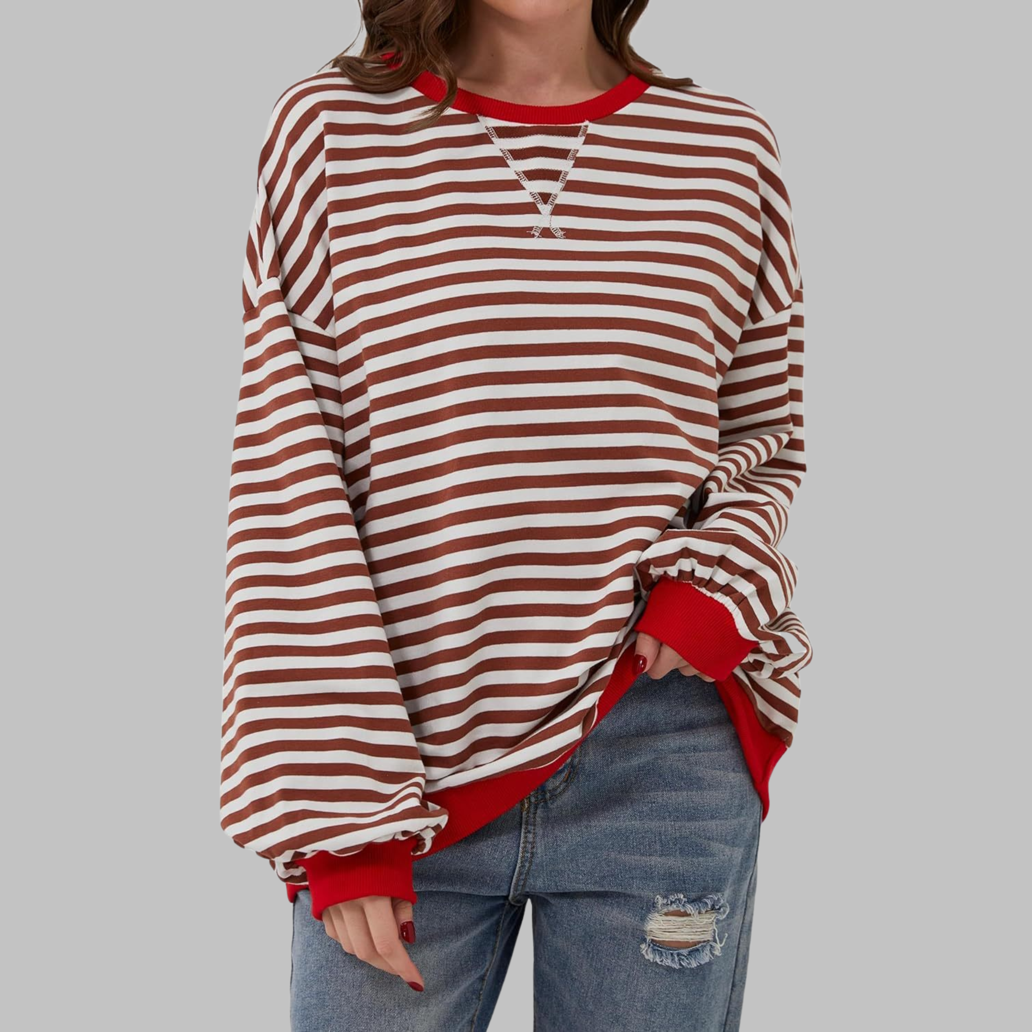 Vivienne™ | Gestreifter Damenpullover