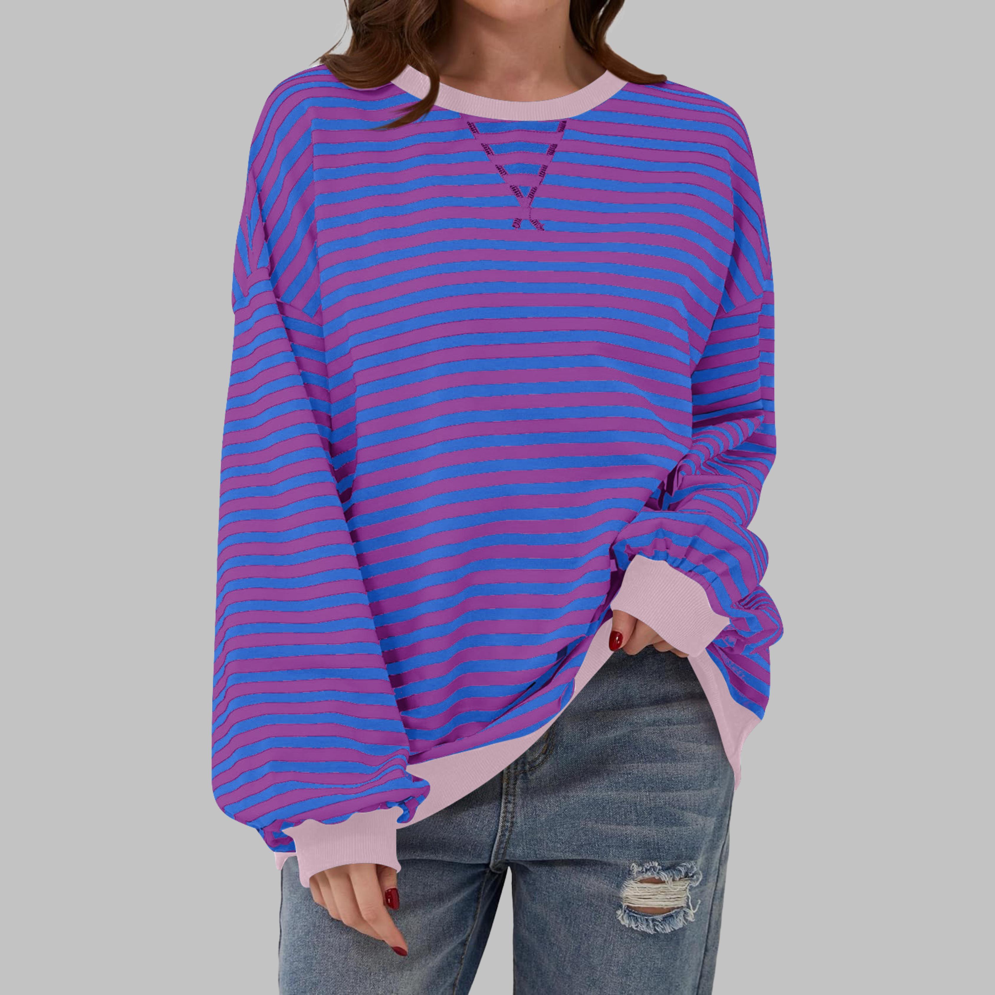 Vivienne™ | Gestreifter Damenpullover