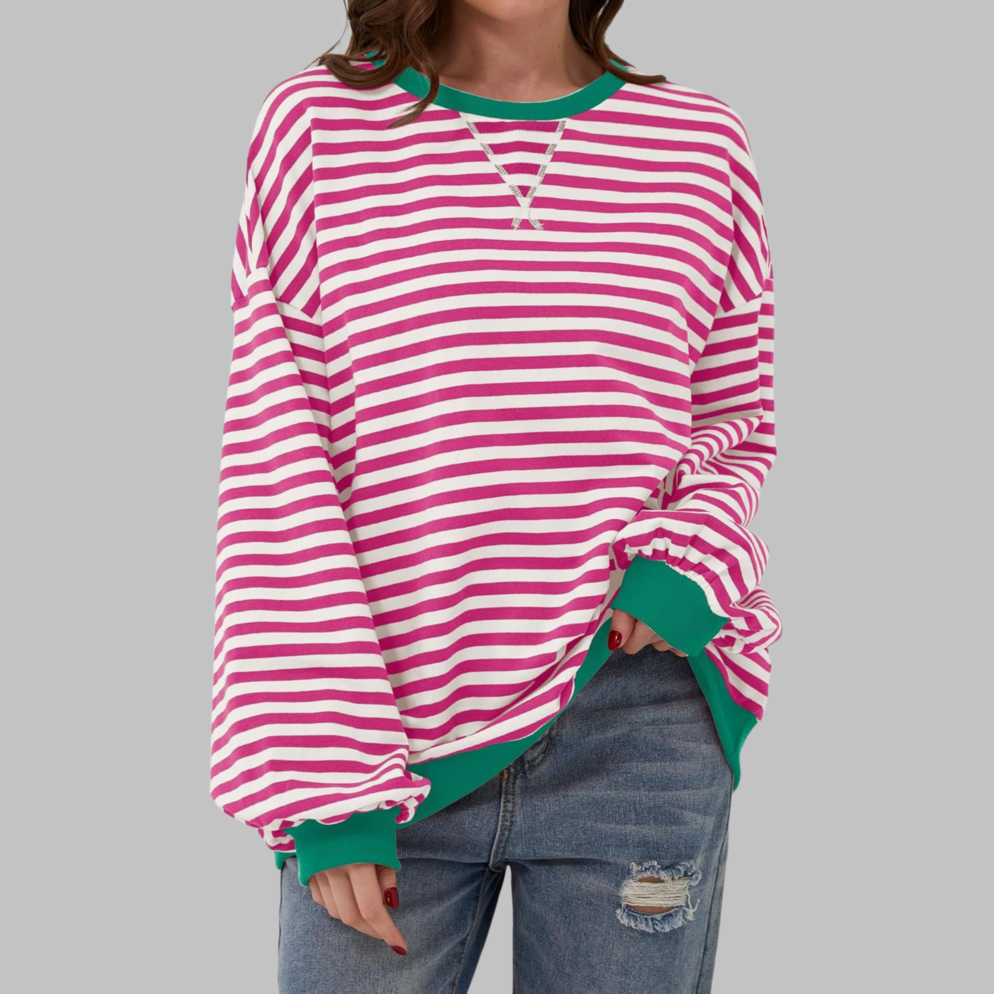 Vivienne™ | Gestreifter Damenpullover