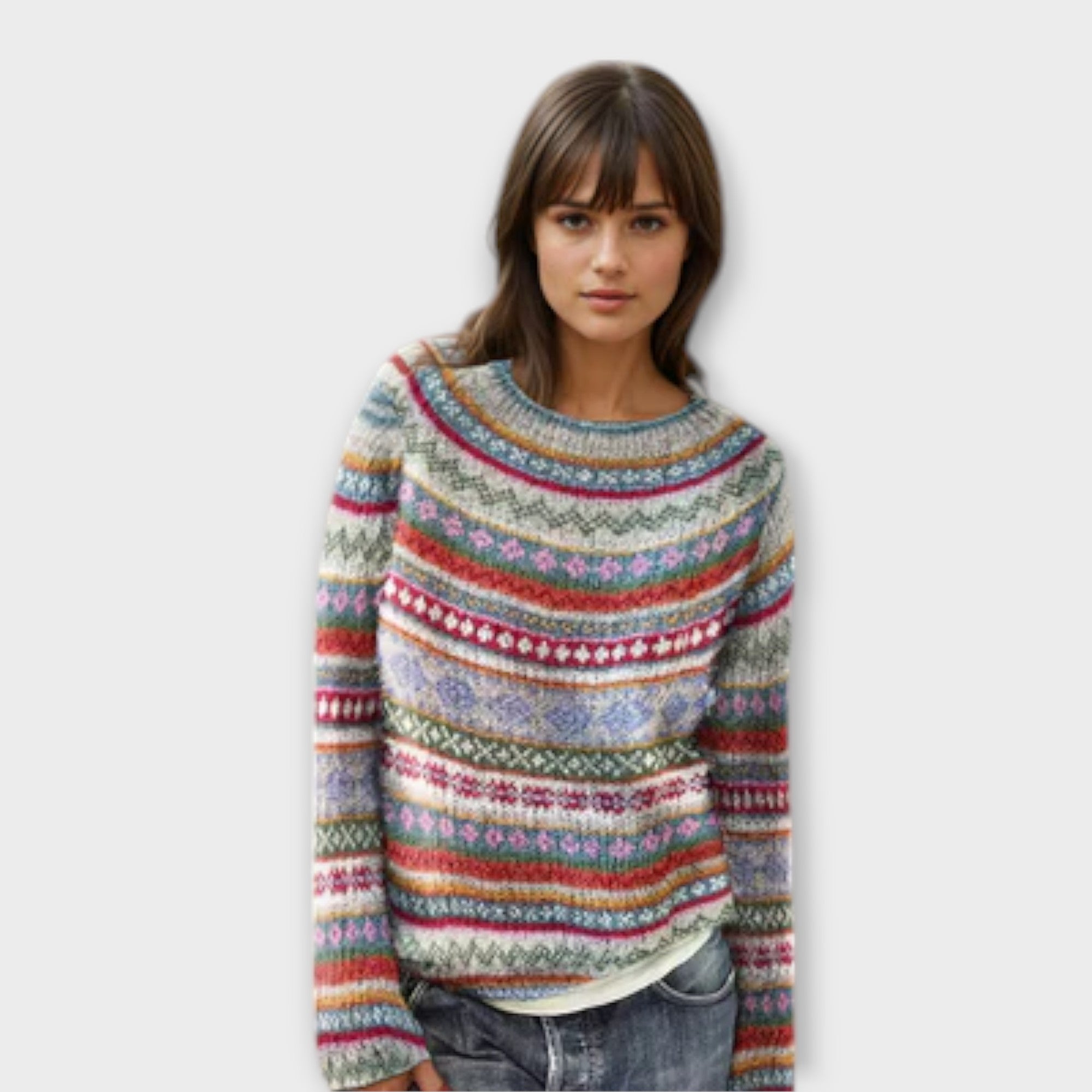 Aurora - Lässiger & kuscheliger gestreifter Pullover
