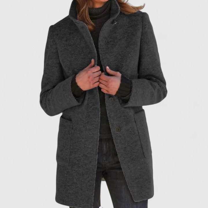 Aleida | Eleganter Wollmantel für Damen