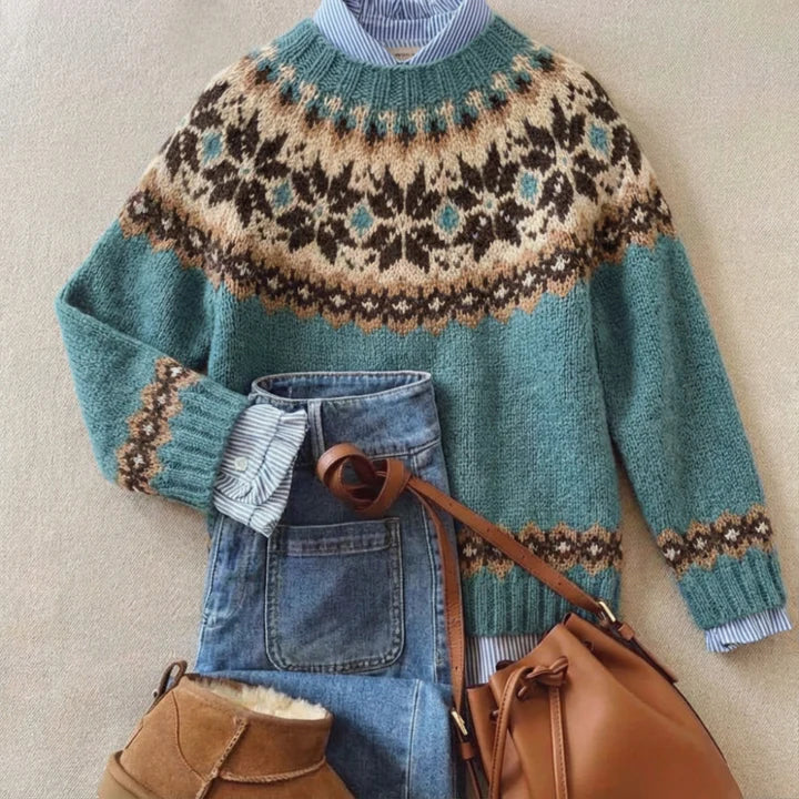 Vellaro™ | Eleganter Vintage Strickpullover