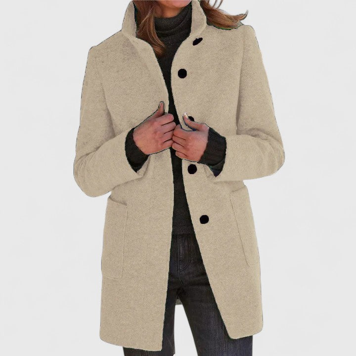 Aleida | Eleganter Wollmantel für Damen