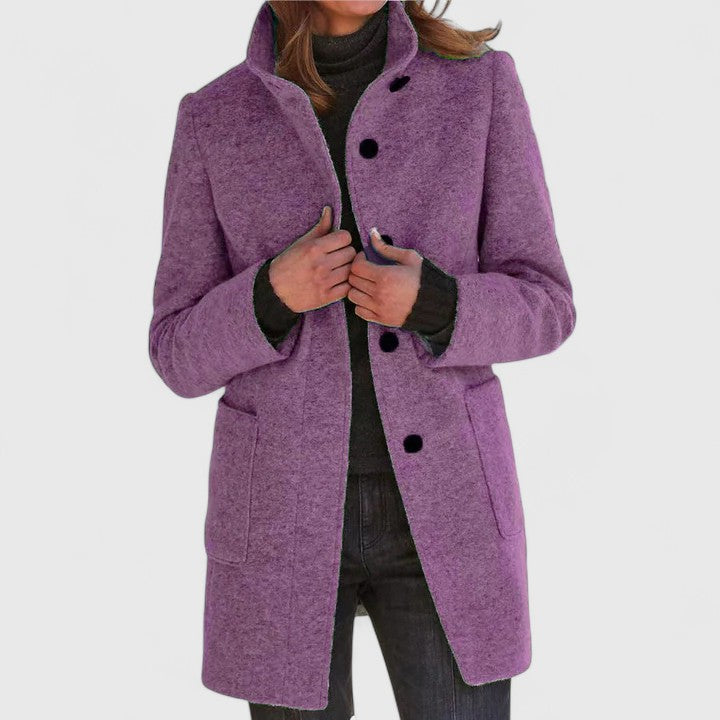 Aleida | Eleganter Wollmantel für Damen