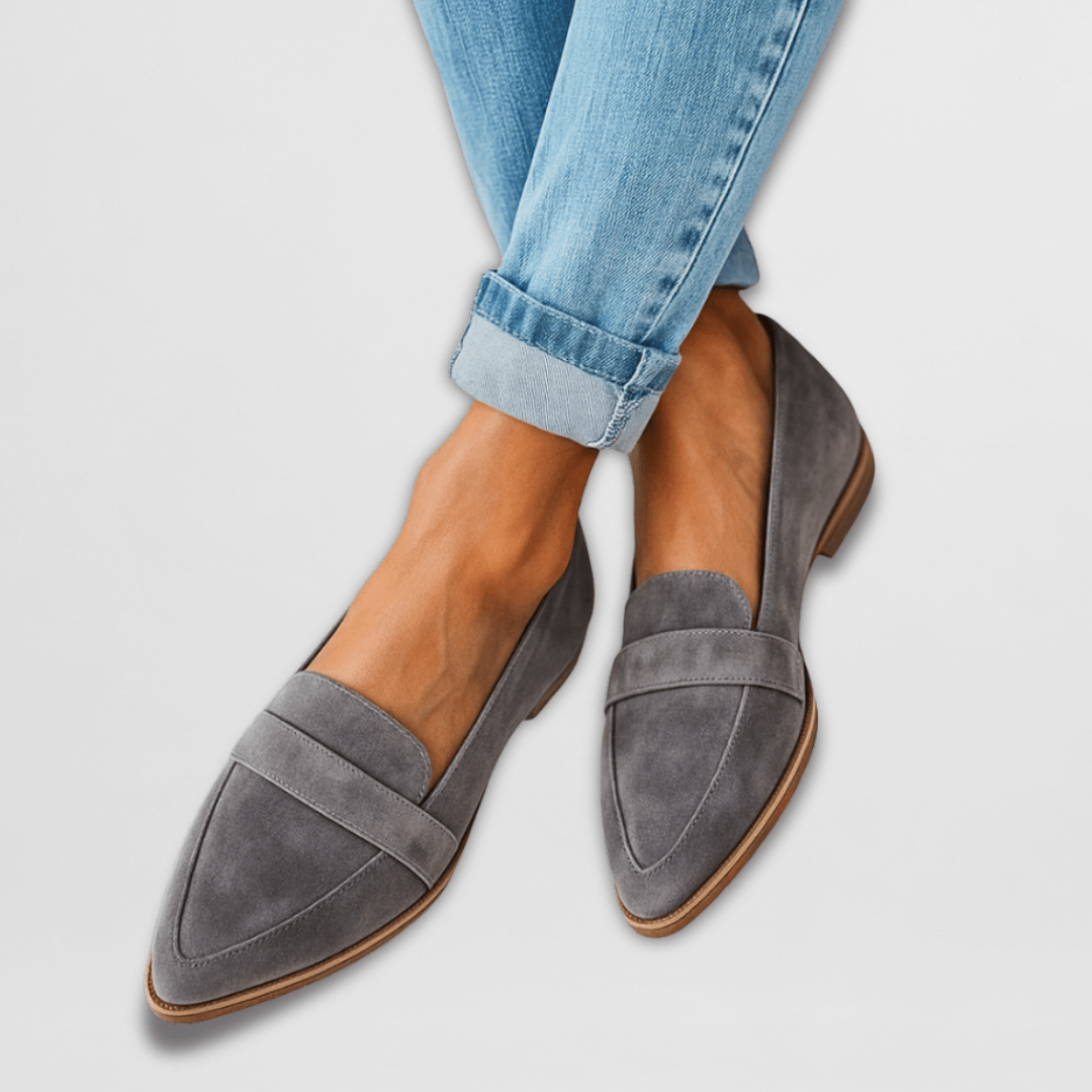 Helen | Orthopädische weiche Wildleder Slipper
