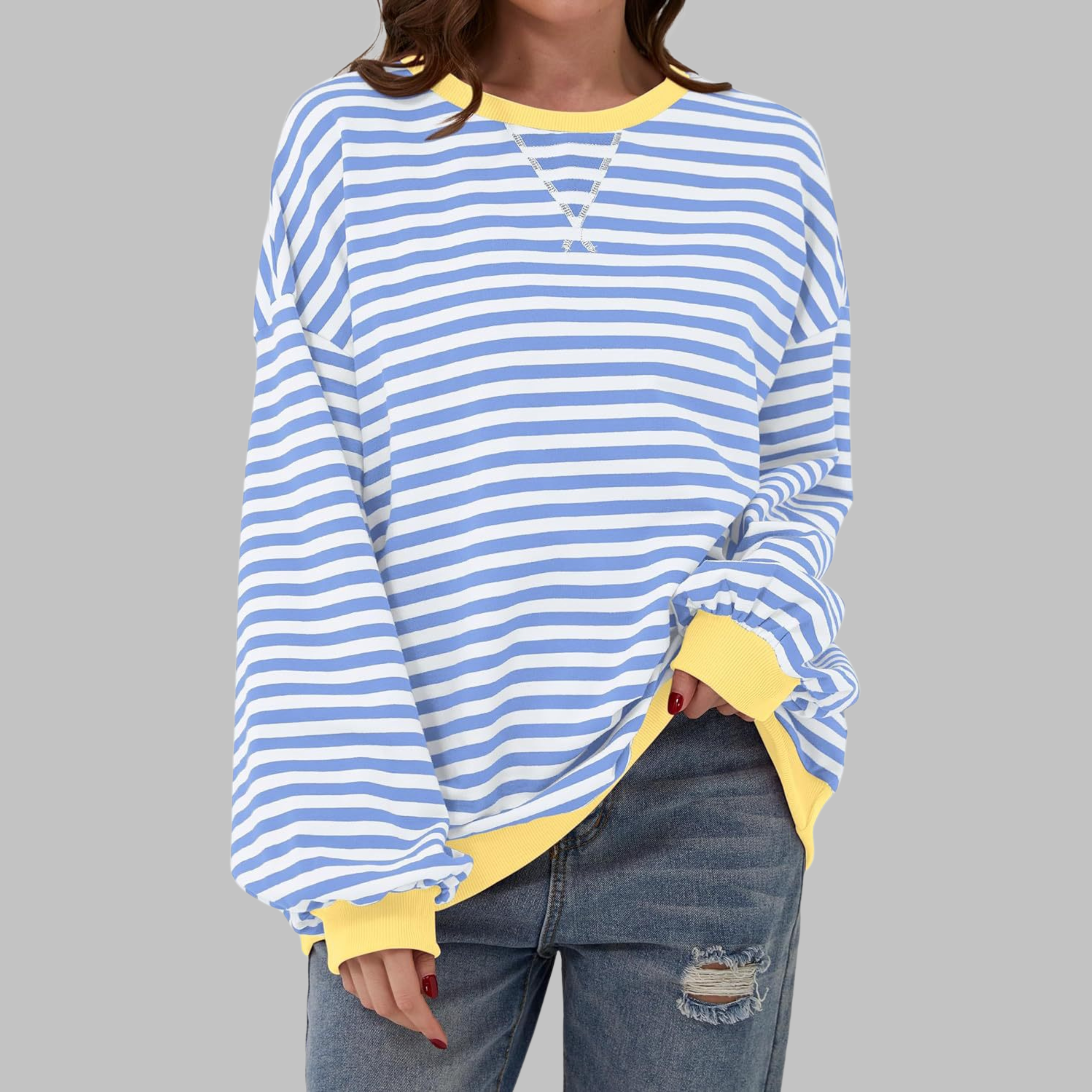 Vivienne™ | Gestreifter Damenpullover