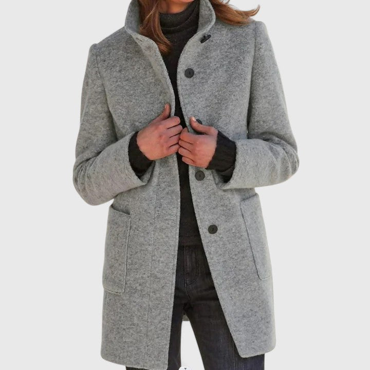 Aleida | Eleganter Wollmantel für Damen