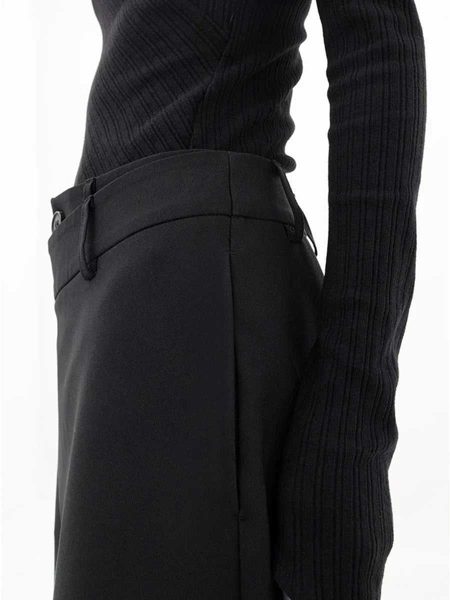 Leja - Schichtknopf-Hosen mit weitem Bein für Frauen