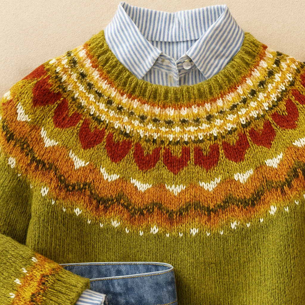 Ardent™ | Eleganter Vintage Strickpullover