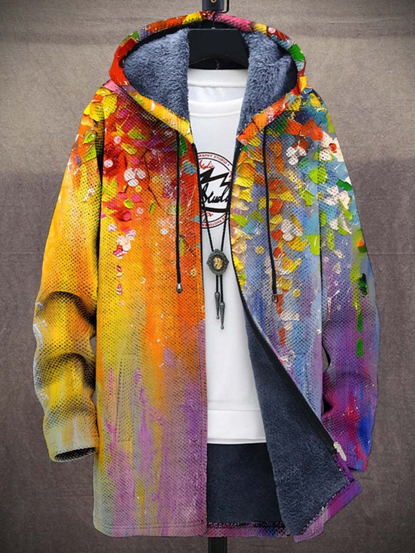 Vaylen™ | Retro-Patchwork-Fleece-Hoodie