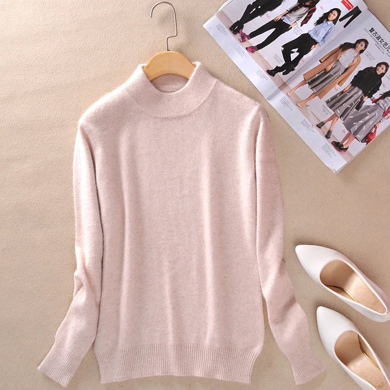 Claire | Klassischer Feinstrick-Rollkragenpullover