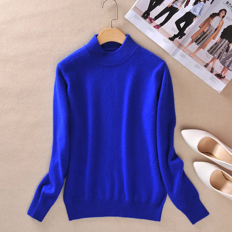 Claire | Klassischer Feinstrick-Rollkragenpullover