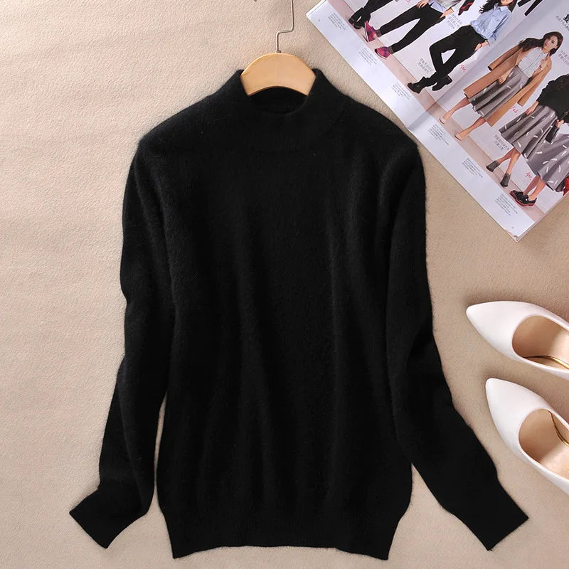 Claire | Klassischer Feinstrick-Rollkragenpullover