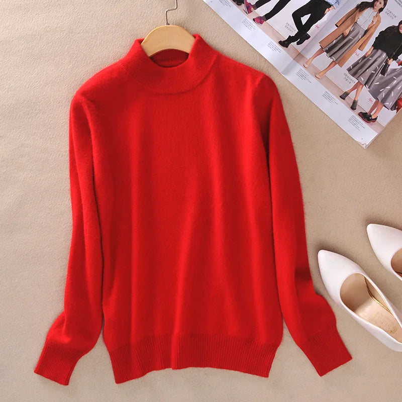 Claire | Klassischer Feinstrick-Rollkragenpullover