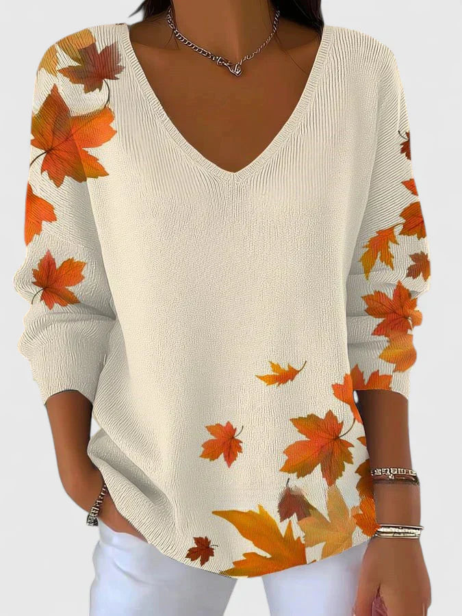 Sera™ | Eleganter V-Ausschnitt Pullover