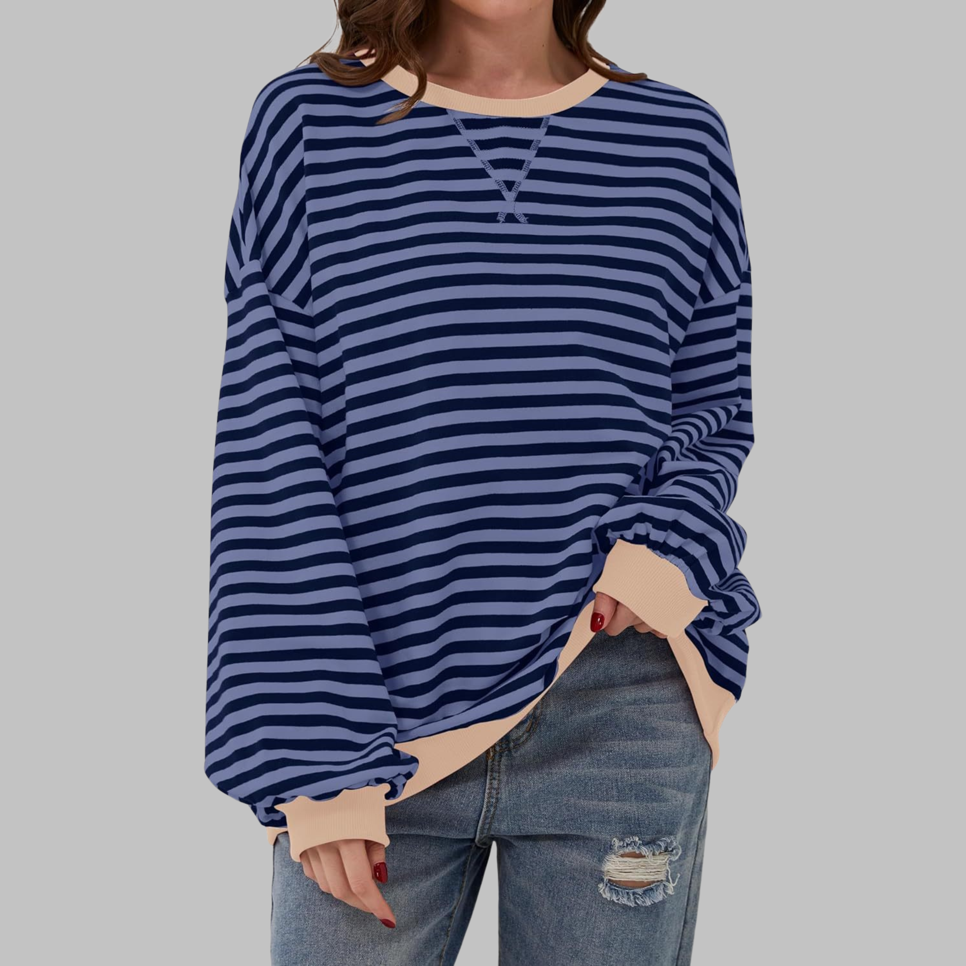 Vivienne™ | Gestreifter Damenpullover