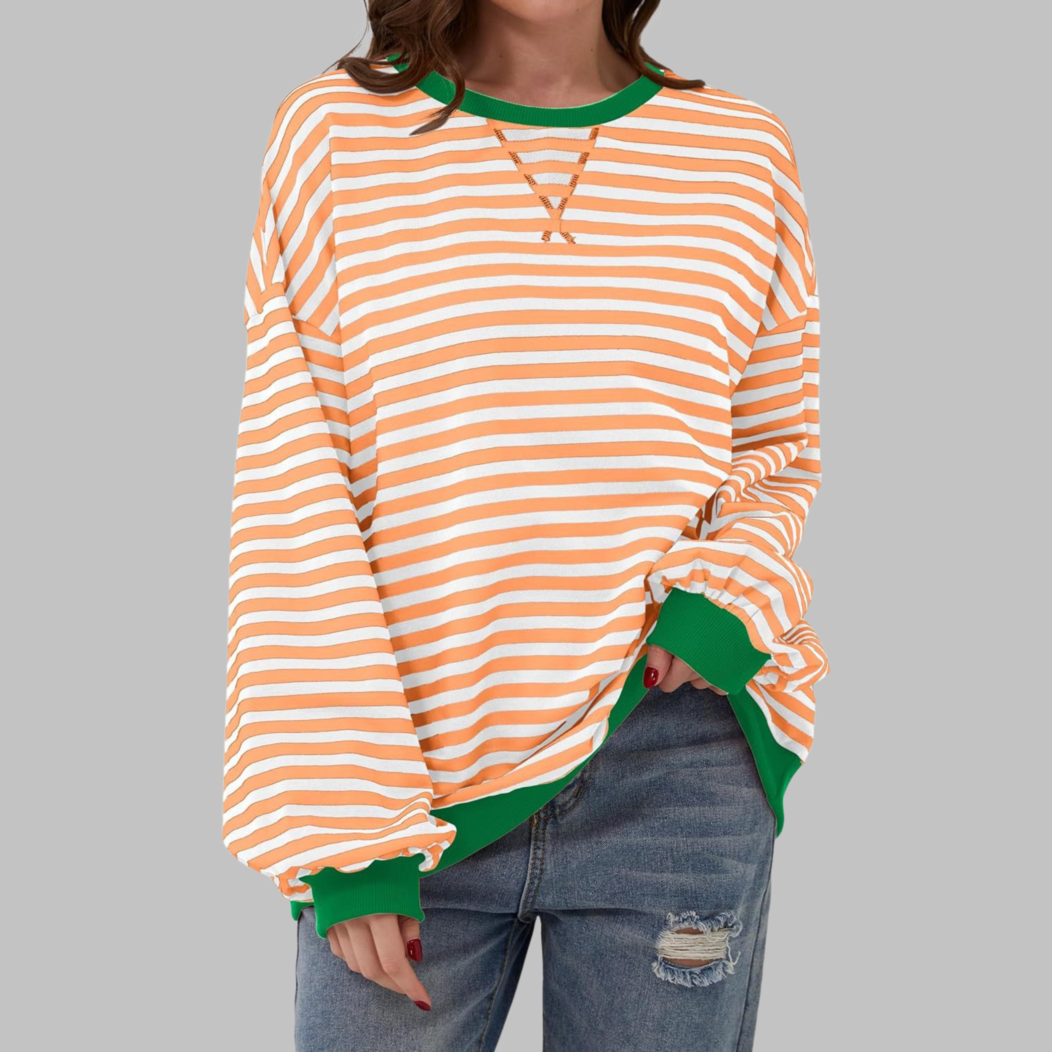 Vivienne™ | Gestreifter Damenpullover