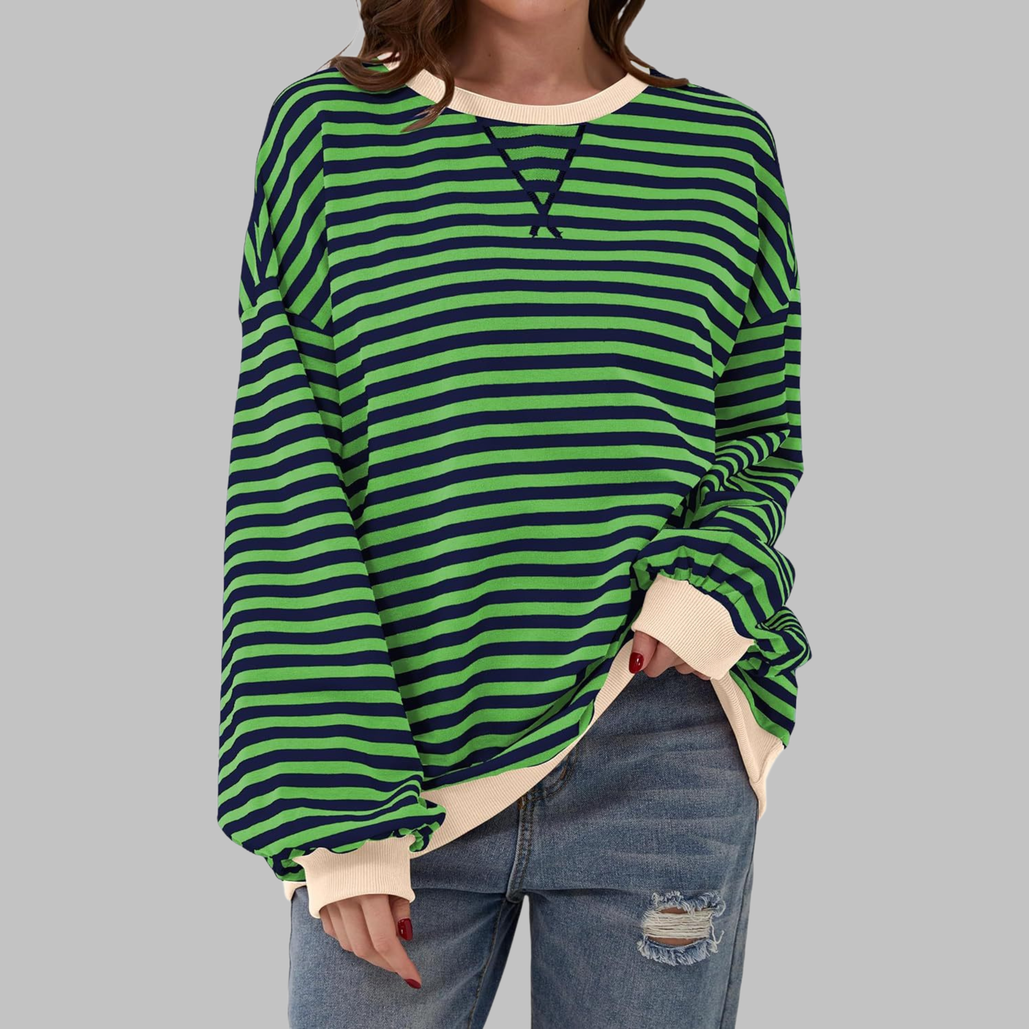 Vivienne™ | Gestreifter Damenpullover