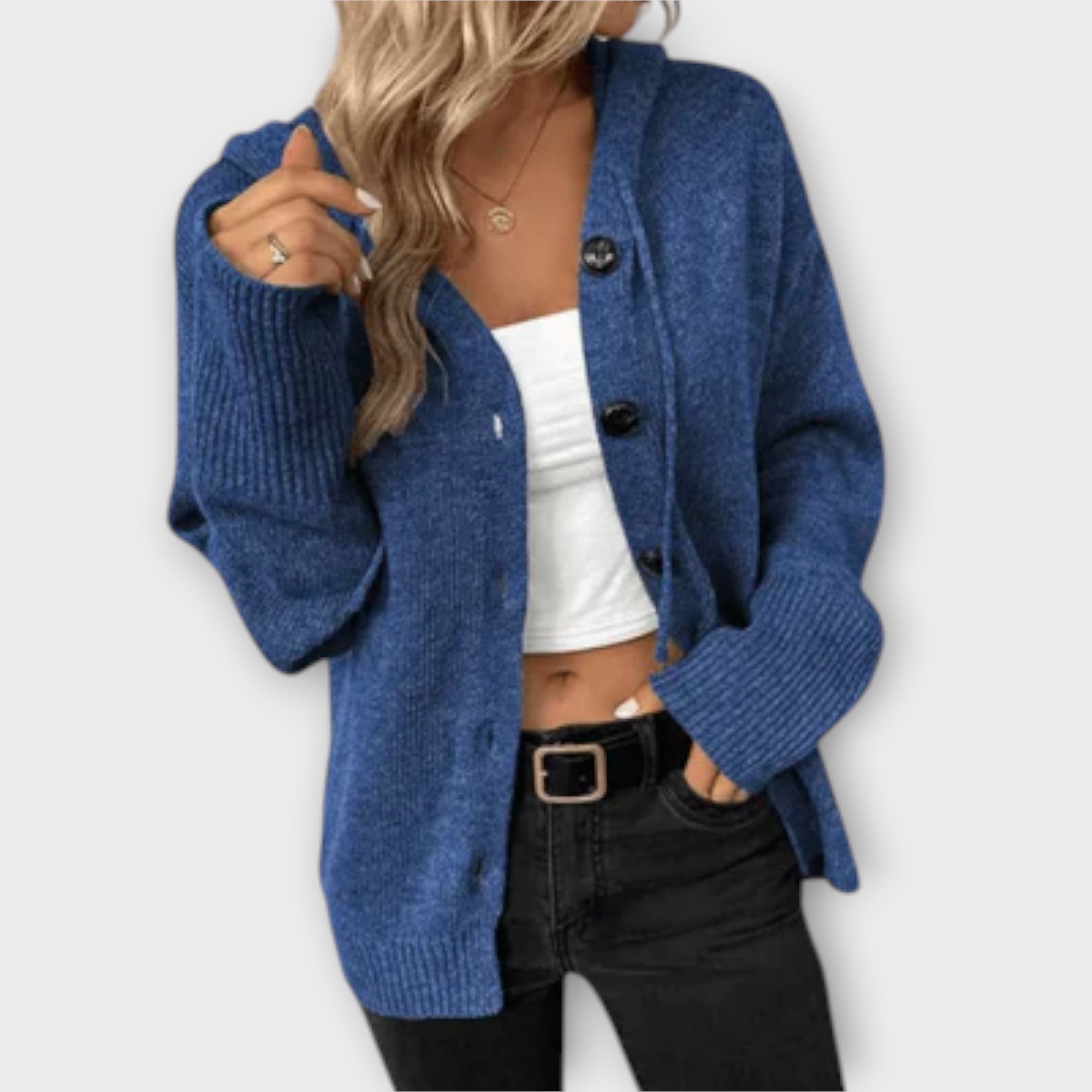Brittan - Strickcardigan mit Knöpfe