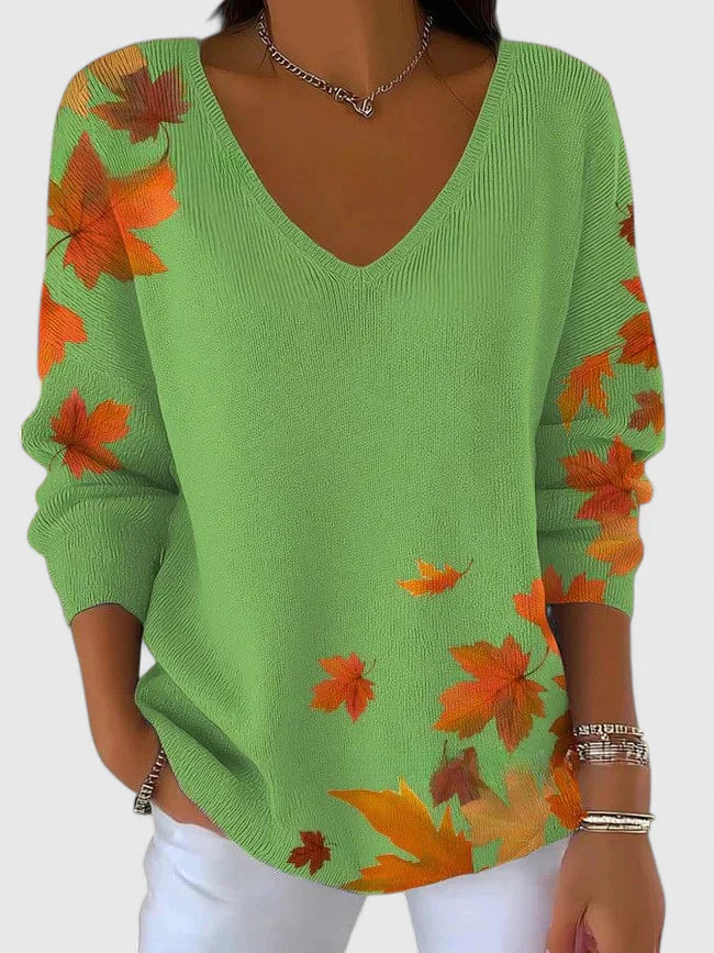 Sera™ | Eleganter V-Ausschnitt Pullover