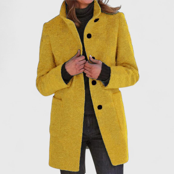 Aleida | Eleganter Wollmantel für Damen