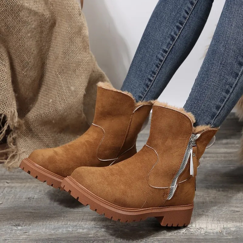 Alara | Gefütterte Winterstiefelette mit Reißverschluss