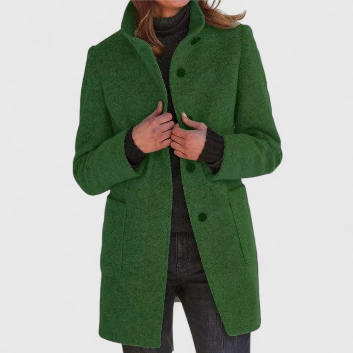 Aleida | Eleganter Wollmantel für Damen