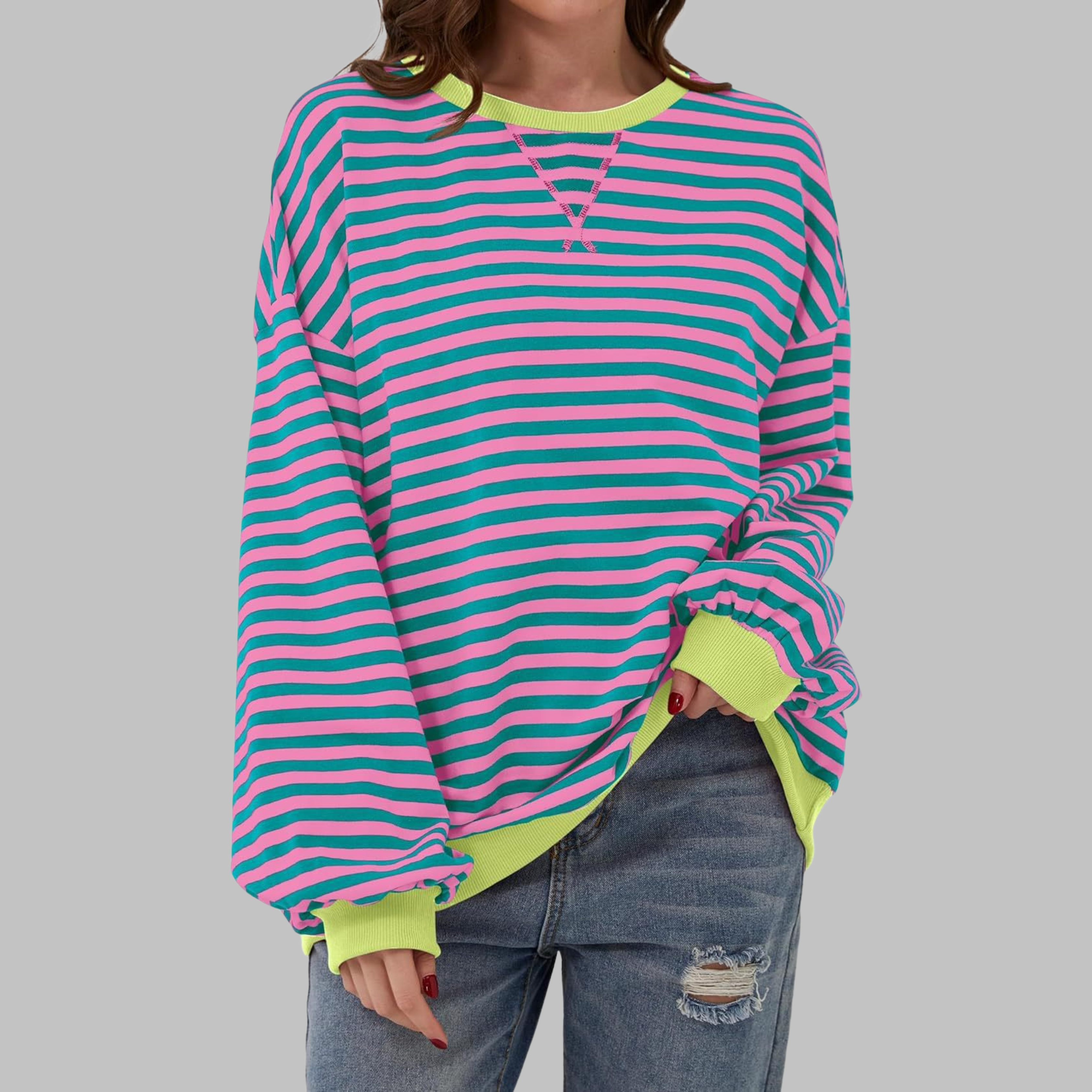 Vivienne™ | Gestreifter Damenpullover