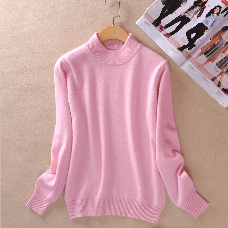 Claire | Klassischer Feinstrick-Rollkragenpullover