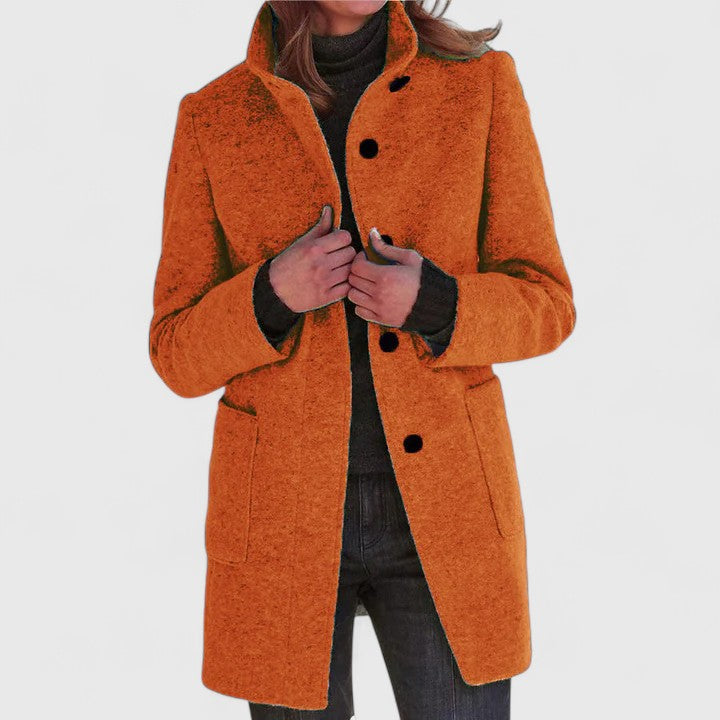 Aleida | Eleganter Wollmantel für Damen
