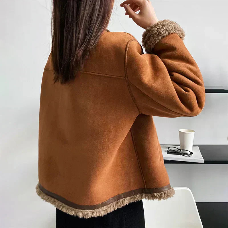 Clarissa | Gefütterte Winterjacke mit Teddy-Innenfutter