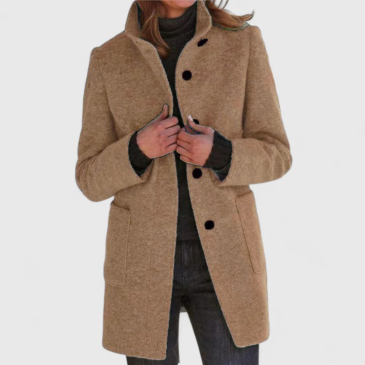 Aleida | Eleganter Wollmantel für Damen